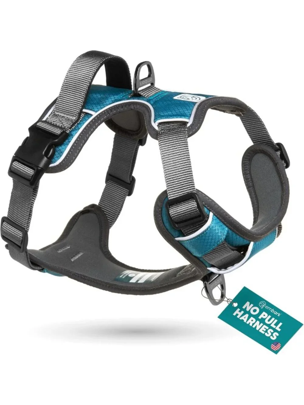 Reflective No Pull Dog Harness - Adjustable Training Vest, No Choke Design